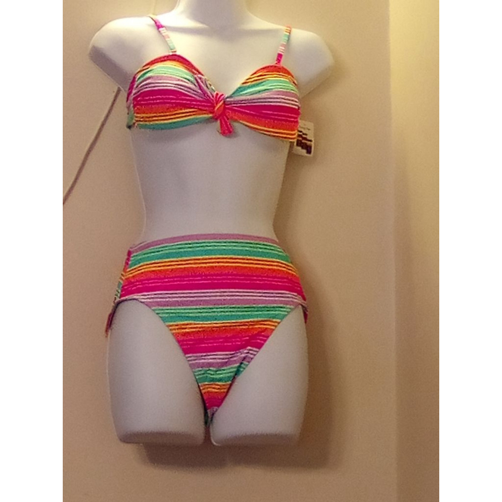 No Boundaries Bikini Set Multi-color 2 piece's SIZE (7-9) High waist